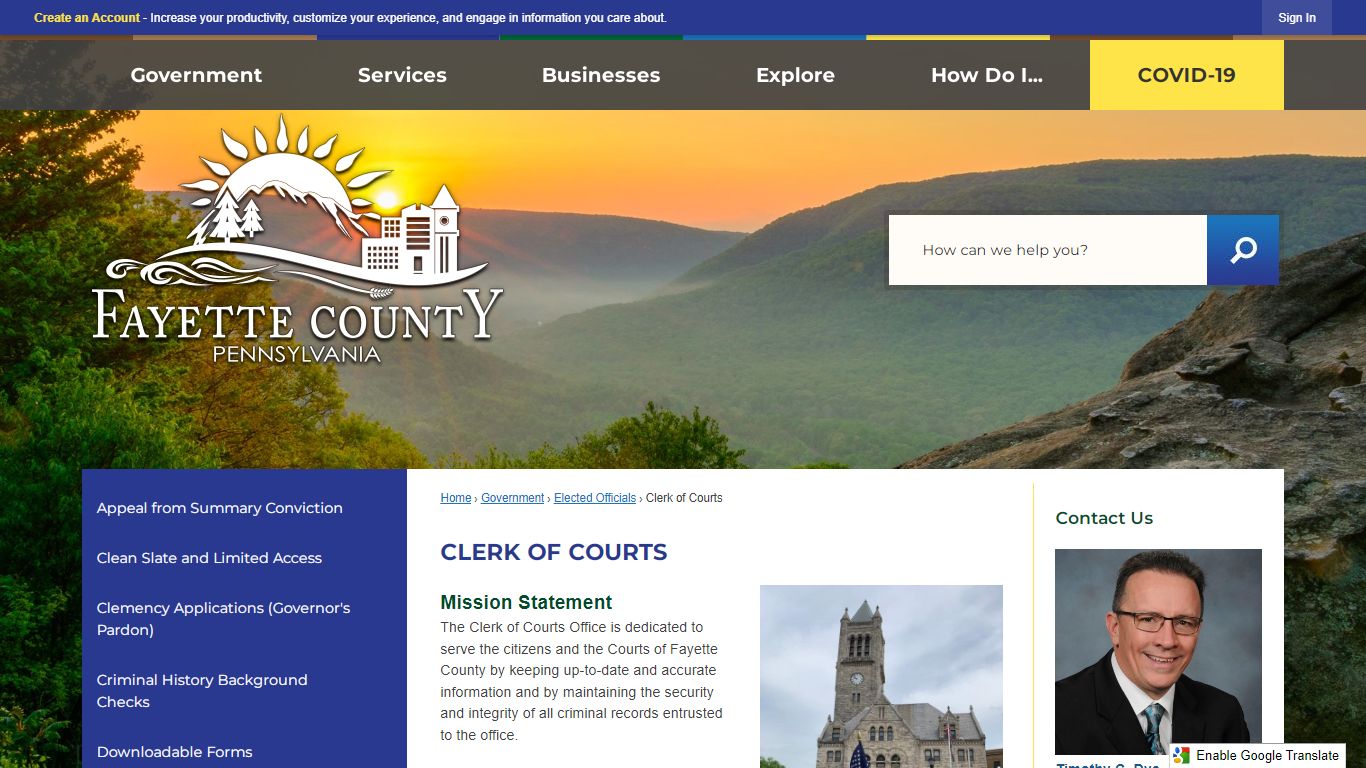 Clerk of Courts | Fayette County, PA